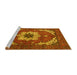 Sideview of Machine Washable Persian Yellow Traditional Rug, wshabs4159yw