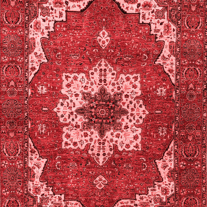 Machine Washable Persian Red Traditional Rug, wshabs4159red