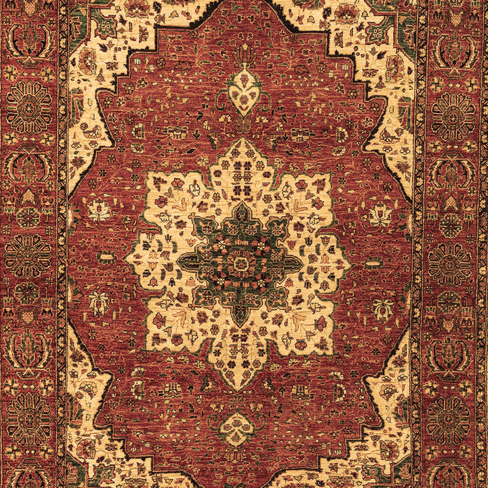 Machine Washable Persian Brown Traditional Rug, wshabs4159brn