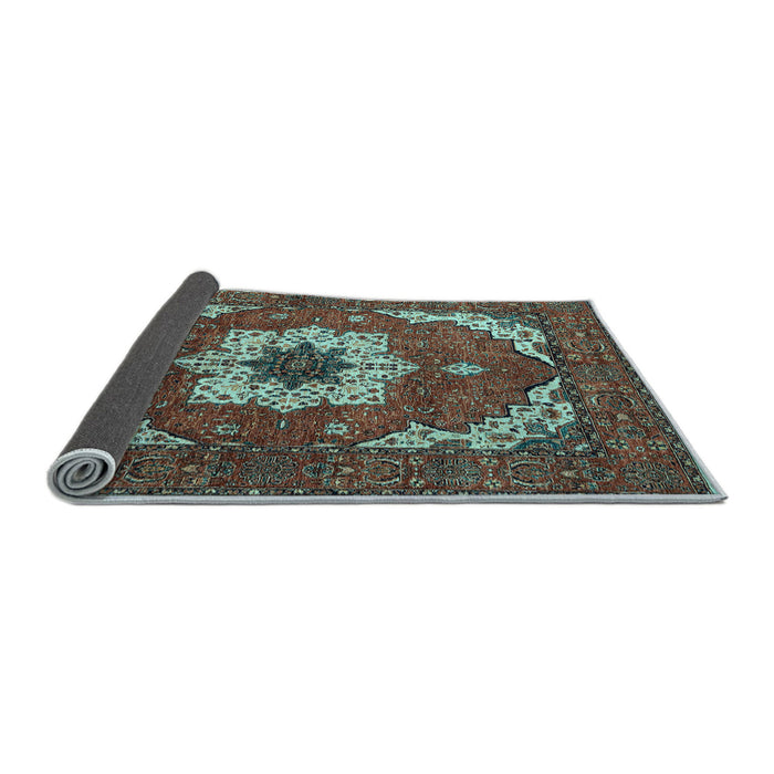 Sideview of Persian Light Blue Traditional Rug, abs4159lblu
