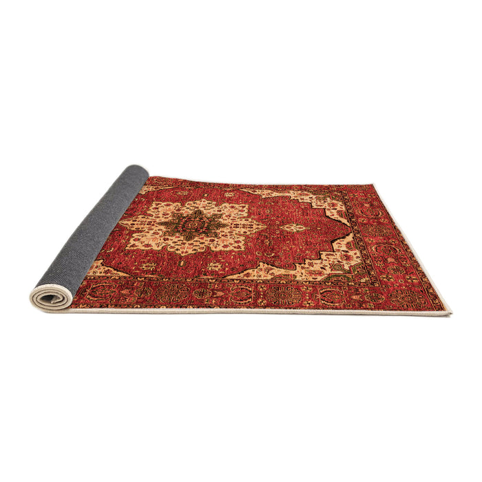 Sideview of Persian Orange Traditional Rug, abs4159org