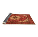 Sideview of Persian Orange Traditional Rug, abs4159org