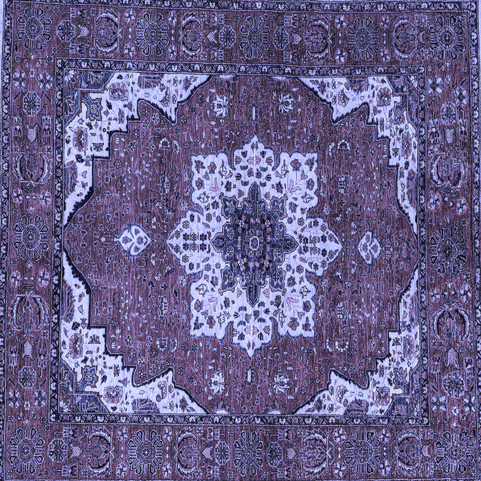 Square Persian Blue Traditional Rug, abs4159blu