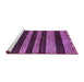 Sideview of Machine Washable Abstract Purple Modern Area Rugs, wshabs415pur