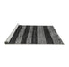 Sideview of Machine Washable Abstract Gray Modern Rug, wshabs415gry