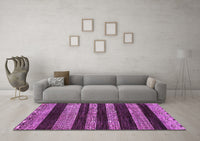 Machine Washable Abstract Purple Modern Rug, wshabs415pur