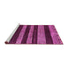 Sideview of Machine Washable Abstract Pink Modern Rug, wshabs415pnk