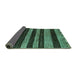 Sideview of Abstract Turquoise Modern Rug, abs415turq