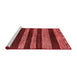 Modern Red Washable Rugs