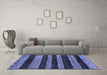 Machine Washable Abstract Blue Modern Rug in a Living Room, wshabs415blu