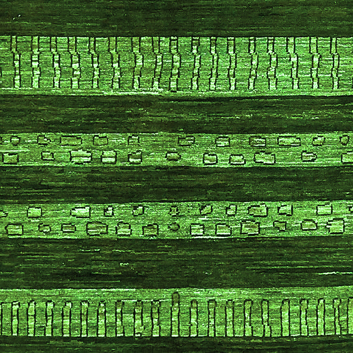 Machine Washable Abstract Green Modern Area Rugs, wshabs415grn