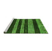 Sideview of Machine Washable Abstract Green Modern Area Rugs, wshabs415grn