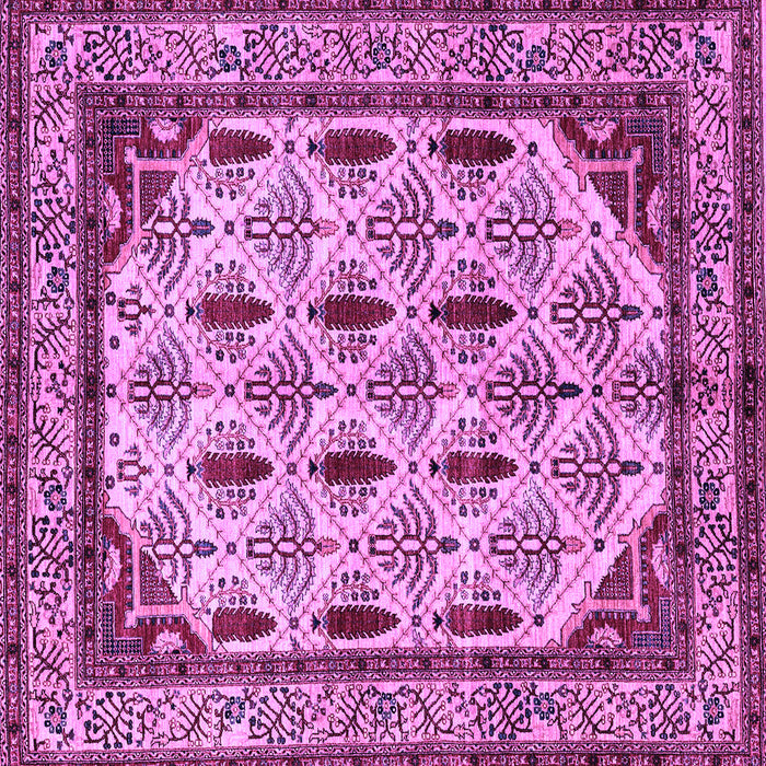 Square Machine Washable Abstract Purple Modern Area Rugs, wshabs4160pur
