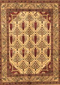 Abstract Brown Modern Rug, abs4160brn