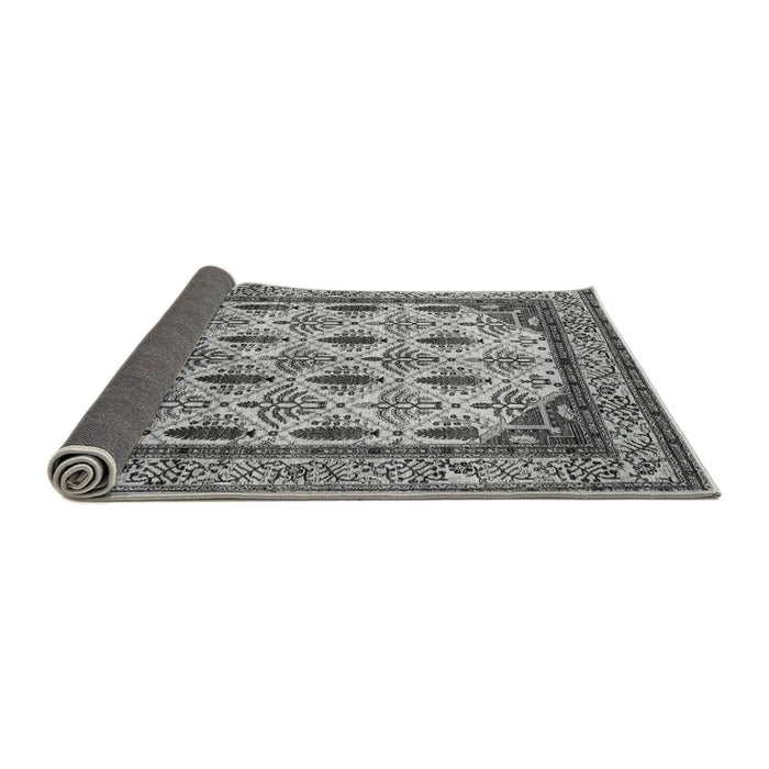 Sideview of Abstract Gray Modern Rug, abs4160gry