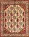 Abstract Red Modern Rug, abs4160