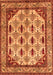 Machine Washable Abstract Orange Modern Area Rugs, wshabs4160org