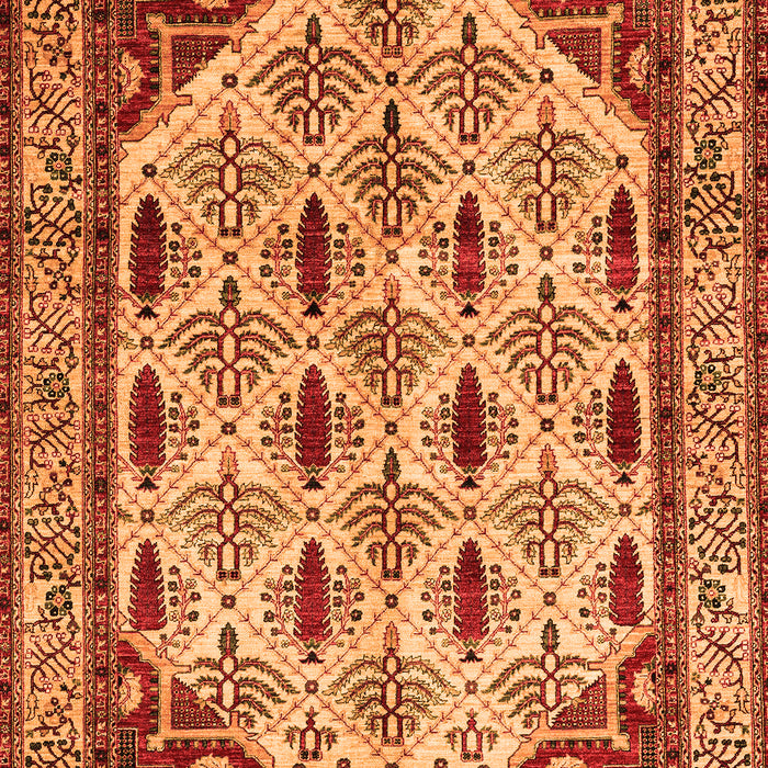 Machine Washable Abstract Orange Modern Area Rugs, wshabs4160org