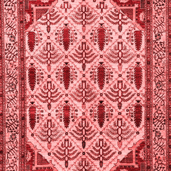 Machine Washable Abstract Red Modern Rug, wshabs4160red