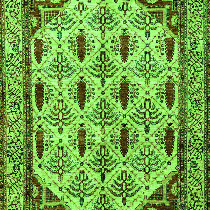 Machine Washable Abstract Green Modern Area Rugs, wshabs4160grn