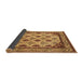 Sideview of Abstract Brown Modern Rug, abs4160brn