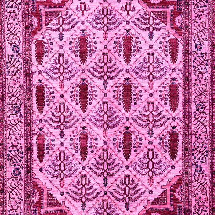 Machine Washable Abstract Pink Modern Rug, wshabs4160pnk