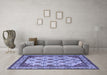 Machine Washable Abstract Blue Modern Rug in a Living Room, wshabs4160blu