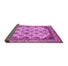 Sideview of Abstract Purple Modern Rug, abs4161pur