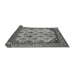Sideview of Abstract Gray Modern Rug, abs4161gry