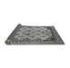 Sideview of Abstract Gray Modern Rug, abs4161gry