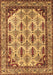 Machine Washable Abstract Brown Modern Rug, wshabs4161brn