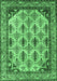 Abstract Emerald Green Modern Rug, abs4161emgrn