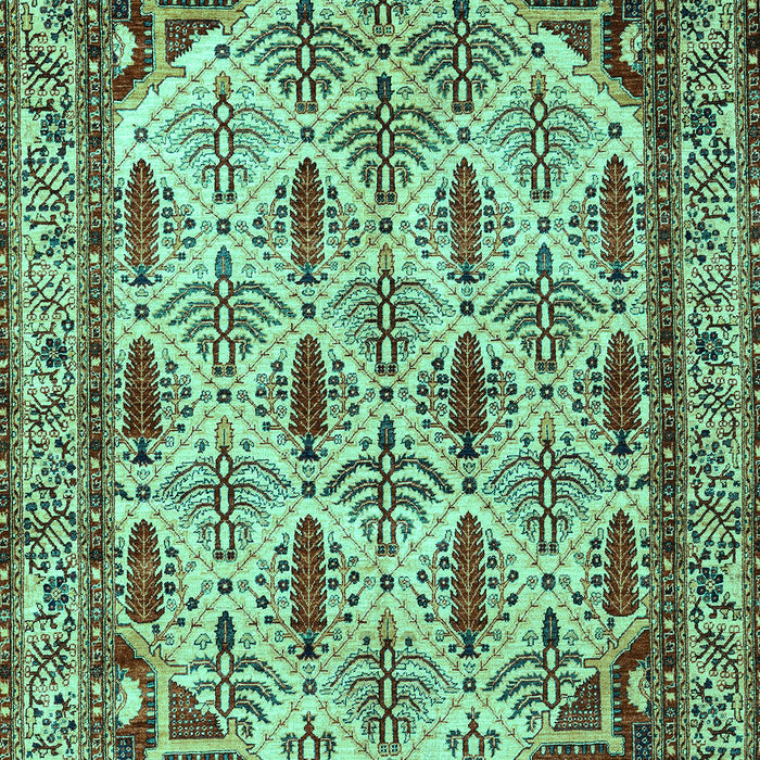 Machine Washable Abstract Turquoise Modern Area Rugs, wshabs4161turq