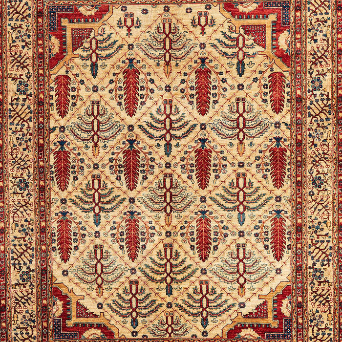 Abstract Fire Brick Red Modern Rug, abs4161