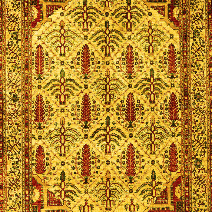 Abstract Yellow Modern Rug, abs4161yw