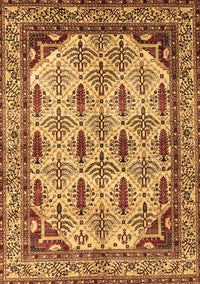 Abstract Brown Modern Rug, abs4161brn