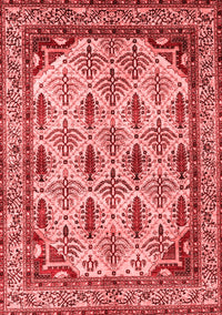 Abstract Red Modern Rug, abs4161red