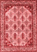 Abstract Red Modern Area Rugs