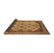 Sideview of Abstract Brown Modern Rug, abs4161brn