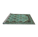 Sideview of Machine Washable Abstract Light Blue Modern Rug, wshabs4161lblu