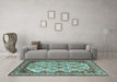 Machine Washable Abstract Light Blue Modern Rug in a Living Room, wshabs4161lblu