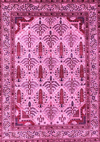 Abstract Pink Modern Rug, abs4161pnk