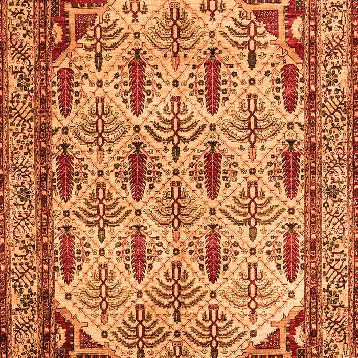 Abstract Orange Modern Rug, abs4161org