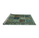 Sideview of Machine Washable Abstract Light Blue Modern Rug, wshabs4162lblu