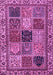 Machine Washable Abstract Purple Modern Area Rugs, wshabs4162pur