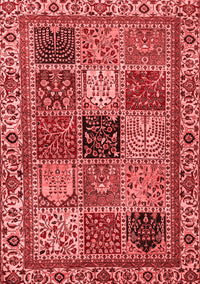 Abstract Red Modern Rug, abs4162red