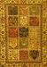 Abstract Yellow Modern Rug, abs4162yw