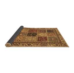 Sideview of Abstract Brown Modern Rug, abs4162brn