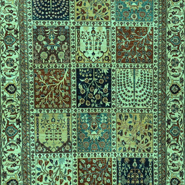 Machine Washable Abstract Turquoise Modern Area Rugs, wshabs4162turq