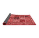 Abstract Red Modern Area Rugs